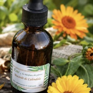 Macérat huileux de calendula - Emi. Les Bienfaits des Plantes, fait main en Vendée