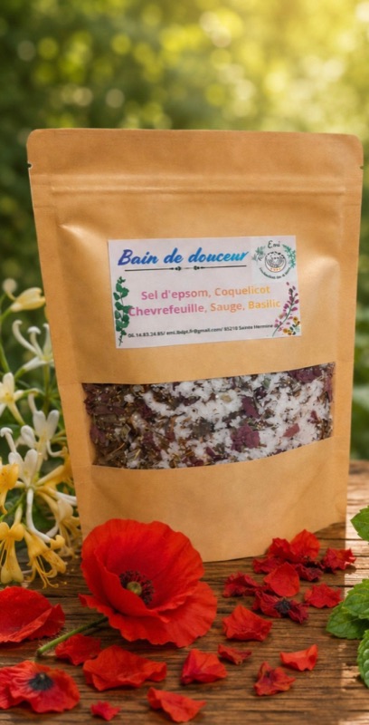 Bain de vitalité - Emi. Les Bienfaits des Plantes, fait main en Vendée