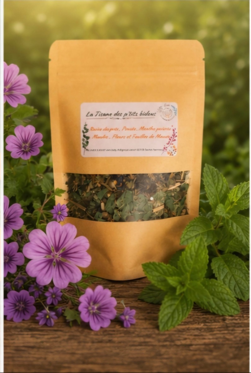 Tisane des p'tits bidous - Emi. Les Bienfaits des Plantes, fait main en Vendée