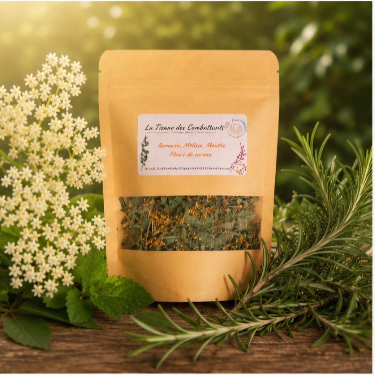Tisane des combattants - Emi. Les Bienfaits des Plantes, fait main en Vendée