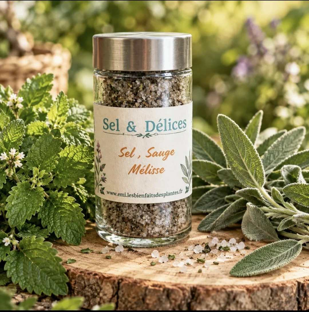 Sel aromatique mélisse et sauge